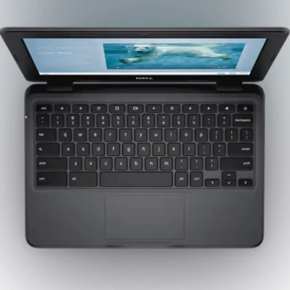 DELL 2 in 1 Chromebook 3100 Laptop in Gray Gunmetal Color (refurbished/used)